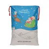 Juldekorationer Xmas Santa Sack 50x70cm Canvas Christmas present DrawString Pocket Bäckvävpåsar Party Presentväska DHL Frakt