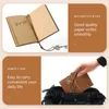 Small Notepad Pu Cover Bofber Vintage Blank Journal Travel Diary to Do List (Coffee)