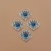 15 pièces Vintage mauvais œil démon tête de crâne Oxhorn pendentif pour bijoux à bricoler soi-même faisant collier accessoires A-822