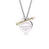 Popular Pendant Necklaces Itys Heart Arrows One Arrow Piercing and Versatile Necklace High Quality Jewelry XOKH