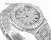 VVS Diamond Watch cassa dell'orologio in argento pieno di diamanti 324 5711 automatico in acciaio inossidabile diametro 40 mm