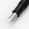 Penne stilografiche JinHao X159 Penna stilografica nera acrilica Clip in metallo Pennino fine esteso F 0,5 mm 231023