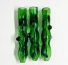 10 cm wykwintna rura ręczna palenia zielony kolor szklany rurki palenia