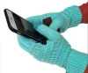 Simple Knitting Touch Screen Glove Capacitive Gloves Women Winter Warm Wool Gloves Antiskid Knitted Telefingers Glove Christmas Gifts