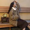 Abrigos de trinchera para mujer Parkas de estilo corto Mujeres más gruesas de cintura ancha Vintage Plaid Coreano Estilo a prueba de viento Outwear Invierno Mujer Clásico