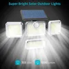 Garden Decorations Solar Lights Outdoor 500w IP65 Waterproof Solar Wall Lights Outdoor 3 Modes Solar Motion Sensor Security Light for Garden Yard 231023