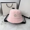 Chapeau de seau pour hommes femmes concepteur chaud moelleux chapeaux de pêcheur marque de luxe de haute qualité cachemire rose casquettes à la mode décontracté chapeaux de soleil