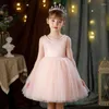 Vestidos de niña Vestido de fiesta para niñas Princesa Navidad con cuentas Ropa sin espalda Niños pequeños Arco Tutu Cumpleaños Vestido de bautizo Bebé