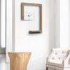 Väggklockor hand vardagsrum klocka bitar art deco unikt trä hem runda modern vit designer nordisk reloj dekor