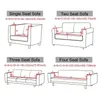 Housses de chaise Jacquard 1/2/3/4 places, housse de protection solide pour canapé en forme de L