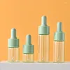 Lagringsflaskor 221 st mini Clear Eye Droper Bottle 5 ml 10 ml 15 ml 20 ml Essence Original Solution Travel Sub med Macaron Cap