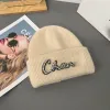 Winter Designer Beanie Caps Mode Snoep Kleur Katoen Warm Borduren Kristallen hoed Datum Outdoor Reizen Vakantie Cadeau motorkap G2310242PE-3