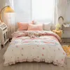 Bedding Sets YanYangTian Cartoon Pattern 4-Piece Flat Sheet Quilt Cover Pillow Case Family Bed Children's Set