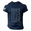 Men's T Shirts Concert For Men Independence Day Flag Print Spring/summer Leisure Sports Comfortable Short Sleeve Tee Tops