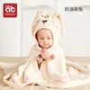 Handelsrockar aibedila född badhandduk för baby ren bomullskapbarrob med huvkläder barns badrockar baby produkter född dusch 231024