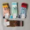 Trendy Brand Socks Vivi Saturn Embroidered Socks Summer Women's Thin Dot Mid Length