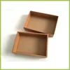 Confezione regalo al dettaglio 10 pezzi / lotto 23,3 * 15,23 cm scatola di cartone di carta artigianale con coperchio marrone carta regalo fai da te cartolina scatole di imballaggio di carta kraft 231023