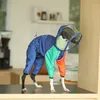 Dog Apparel Stitching Color Pet Raincoat Small Dog Raincoat Schnauzer Whybit Greyhound Clothes Puppy Clothes Dogs Accessories Ropa Perro 231024