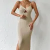 Casual Dresses Summer Sweater Dress 2023 Stylish Sexy Sticked Slip Wedding for Women Long