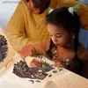 Bulmacalar Yetişkinler ve Çocuklar İçin Güzel Ahşap Bulmaca Renkli Mandala Bulmaca Oyunu Eğlence Kurulu Tezil231025