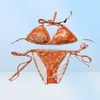 Women Designer Fashion Cross Letter Drukuj stroje kąpielowe bikini dla kobiet bandaż kąpielowej seksowne kąpiel kąpiel