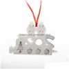 Weihnachtsdekorationen Dhs Lieferung Harz Abs 2021 Dekoration Geburtstage Party Geschenk Produkt Personalisierte Familie von 9 Ornament Pandemie Dhb5J