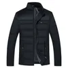 Mens Down Parkas Plush Thicked Stand Collar Winter Jacket Parker Coat WARME TOCK ZIPPER POLLED Overcoat For Men 231024