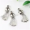 Charms 250Pcs Antique Sier Alloy Dress Charms Pendants For Jewelry Making Findings 10.5X26Mm Jewelry Jewelry Findings Components Dh92R