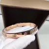 Klassische Mode Liebe Schraube Armband Armbänder Armreif Titan Stahl Designer für Frauen Männer Luxus Schmuck Geschenke Frau Mädchen Gold Silber Roségold Großhandel nicht verblassen