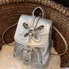 Rucksack-Stil, Umhängetaschen, Taschen, modisch, Retro-Rucksack, PU-Leder, Damen-Rucksack, Kordelzug-Handtasche, Mädchen-Freizeittasche, Damen-Schultasche, stilvolle Handtasche