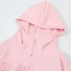 Kvinnors hoodies dragkedja huva täck-ansikte mocka fleece överdimensionerade rosa kläder kvinnor män orolig vinter estetiska kläder streetwear