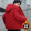 Piumino da uomo Parka 2023 Giacca da uomo coreana in cotone Giacca autunnale e invernale Bella nuova giacca in piumino di cotone ispessito Giacca in cotone con cappuccio Q231024