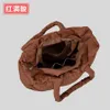 Nowa miękka, wypełniona bawełniana torba z dużą pojemnością i lekką bawełnianą torbą odzieżową, modną i prostą kosmiczną bawełnianą torbę dla kobiet 231024
