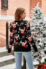 Damenpullover Weihnachtsstrickwaren 2023 Winter Acryl O-Ausschnitt Dicker Pullover Damen Pullover Tops Weihnachten Elch Cartoon Damenbekleidung TrafL231024