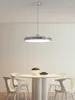 Lampes suspendues Lampe LED moderne est utilisée pour l'allée Chambre Foyer Cuisine Blanc Gris Noir Rouge Jaune Lumière Télécommande Décoration