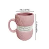 Mugs Wool Ceramics Coffee Mug Gifts Porcelain Handle Milk Tea Drinkware 231023