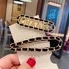 Women's Fashion Designer Hair Clip Girls' Black Hair Clip Women's Hair Accessories Bobby Pins Spring Clip 4 Colors