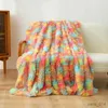 Blankets Cozy Flannel Blanket Fluffy Shaggy Soft Warm Sofa Travelling Fleece Blankets Bedspread Blanket