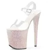 Sandali da ragazza estivi 17 cm peep toe tacchi alti spogliarellista piattaforma scarpe da ballo pole donne sexy festa discoteca modello spettacolo