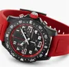 U1 Top AAA Bretiling Luxe herenhorloge Japan SuperQuartz Endurance Pro Chronograph Navitimer Avenger Hurricane Red Rubber 1884 Horloges Saffierhorloge J28