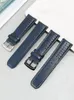 Cinturini per orologi Blue Angel Air Eagle di seconda generazione Jy8078 At8020 Arc Interface 22 23mm Cinturini in pelle traspirante