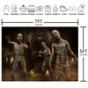 1PC Halloween Horror Mummy tema Fotografering Bakgrundsduk, Haunted Zombie Ghost tema Bakgrund Banner, sömlösa rekvisita dekorationduk