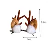 Hair Accessories 2pcs Christmas Hairpin Antler Clips Women Deer Ear Party Headbands Year Festival Girls Ball Hairwear