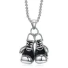 Pendentif Colliers Mode Hommes Garçons Mini Gant De Boxe Collier Fitness Boks Eldiveni Kolye Unisexe Cool