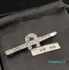 Wedding Bride Hair Clips Letter Full Diamond Barrettes for Lady Outdoor Travel Vacation Elegant Hair Clips