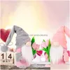 Dekoracje świąteczne Śliczne dekoracja wiosenna końcówka gnomy pluszowe karłowate zabawka domowa kuchnia ozdoby matki dzień prezent Fy2683 Drop dh4vt