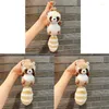 Keychains Big Tailed Plush Raccoon Charm Keychain Soft Stuffed Ornament Keyring Lovely Pendants For Purse Bag Backpack Handbag