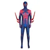 Man Spider 2099 COS COST ROLE DOSTACJA BODYSUT Cosplay Halloween Playsuit Tume Play