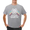 Polo da uomo Spaceship Earth Logo in t-shirt in stile retrò vintage invecchiato T-shirt camicie divertenti