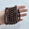 8mm Natural stone red tiger eye bracelet Gemstone Healing Power Energy Beads Elastic Stretch stone round Beads bracelet